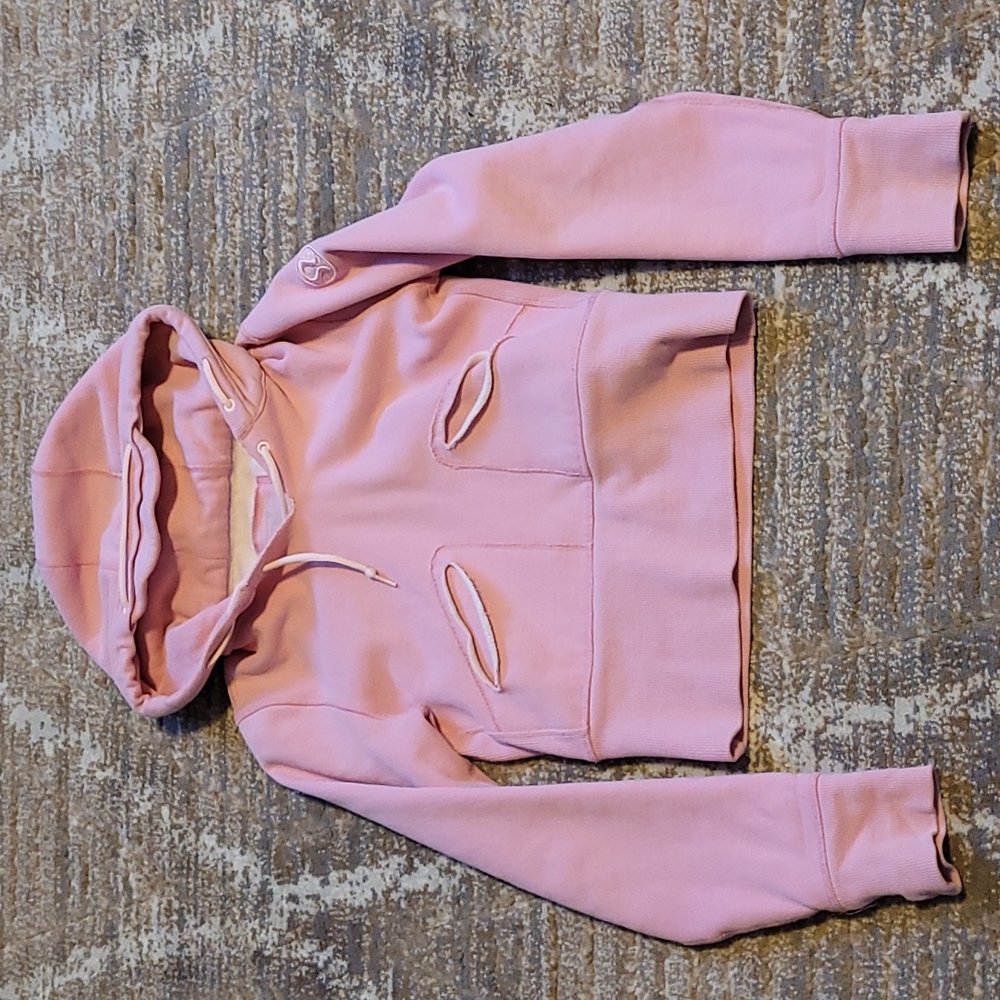 Lululemon Cropped Pink Hoodie